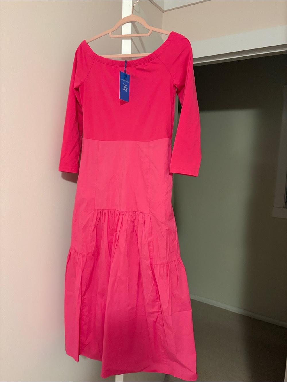 Tuckernuck Pink Off-Shoulder Dress Cameron Eubanks